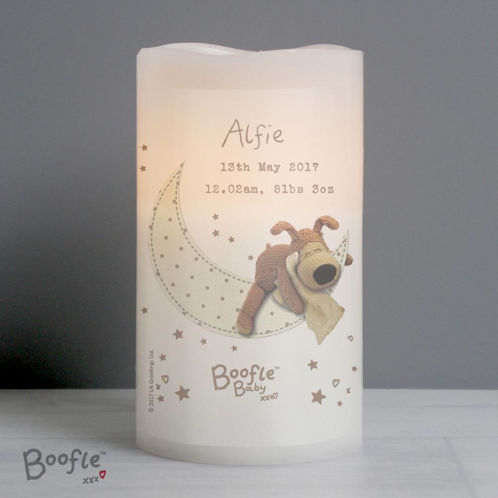 Personalised Boofle Baby Nightlight LED Candle Extra Image 2